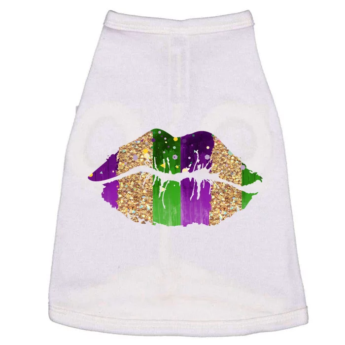 Mardi Gras Lips Celebration Doggie Tank