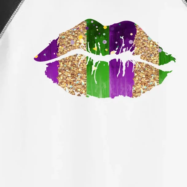 Mardi Gras Lips Celebration Toddler Fine Jersey T-Shirt