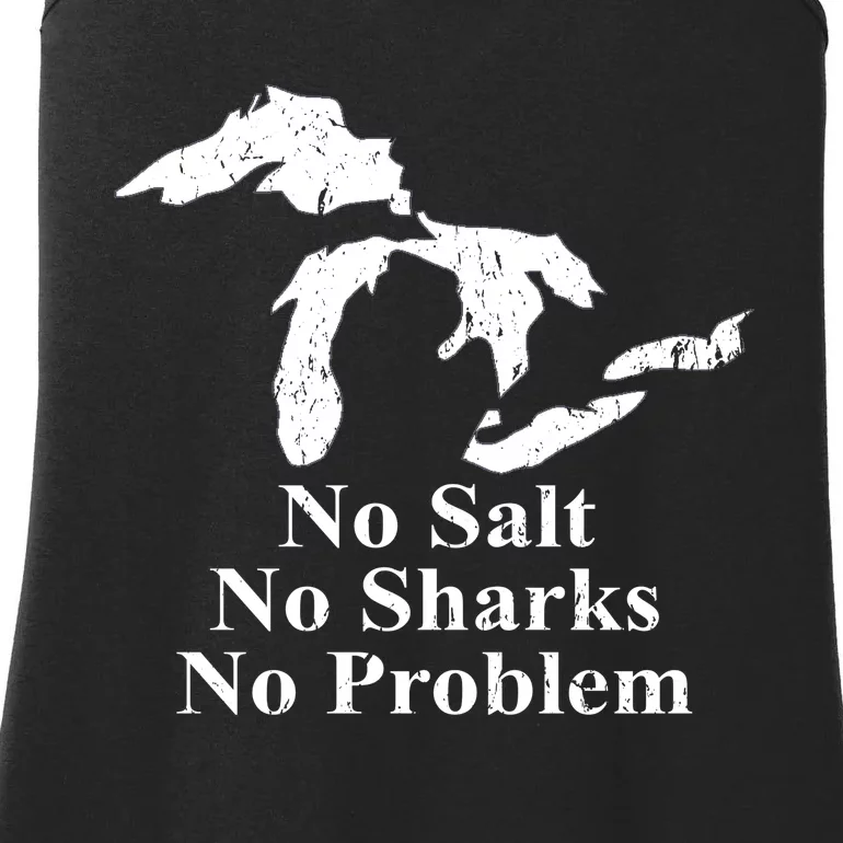 Michigan Great Lakes No Salt, No Sharks, No Problem Hoodie Ladies Essential Tank