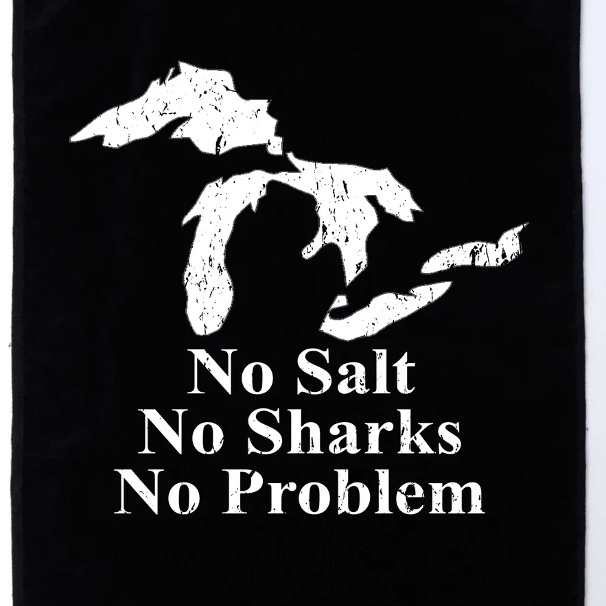 Michigan Great Lakes No Salt, No Sharks, No Problem Hoodie Platinum Collection Golf Towel