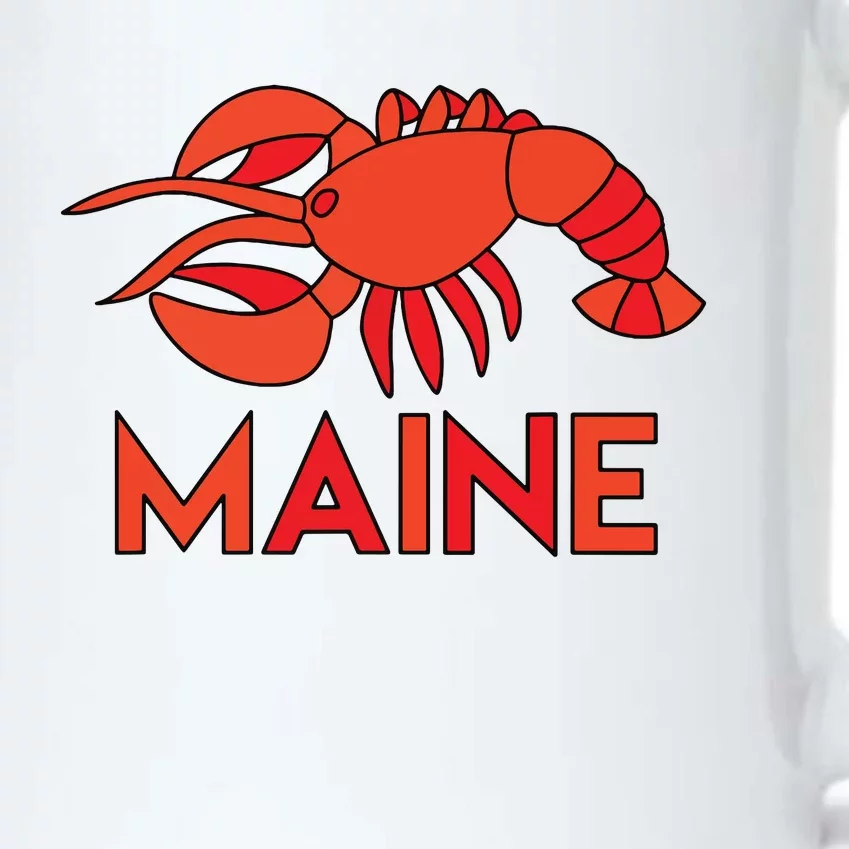 Maine Gift Lobster Stained Glass Lobster Black Color Changing Mug