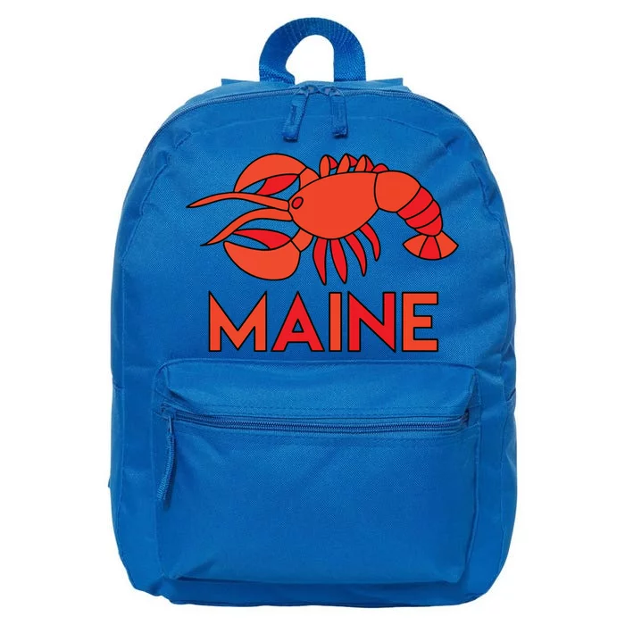 Maine Gift Lobster Stained Glass Lobster 16 in Basic Backpack