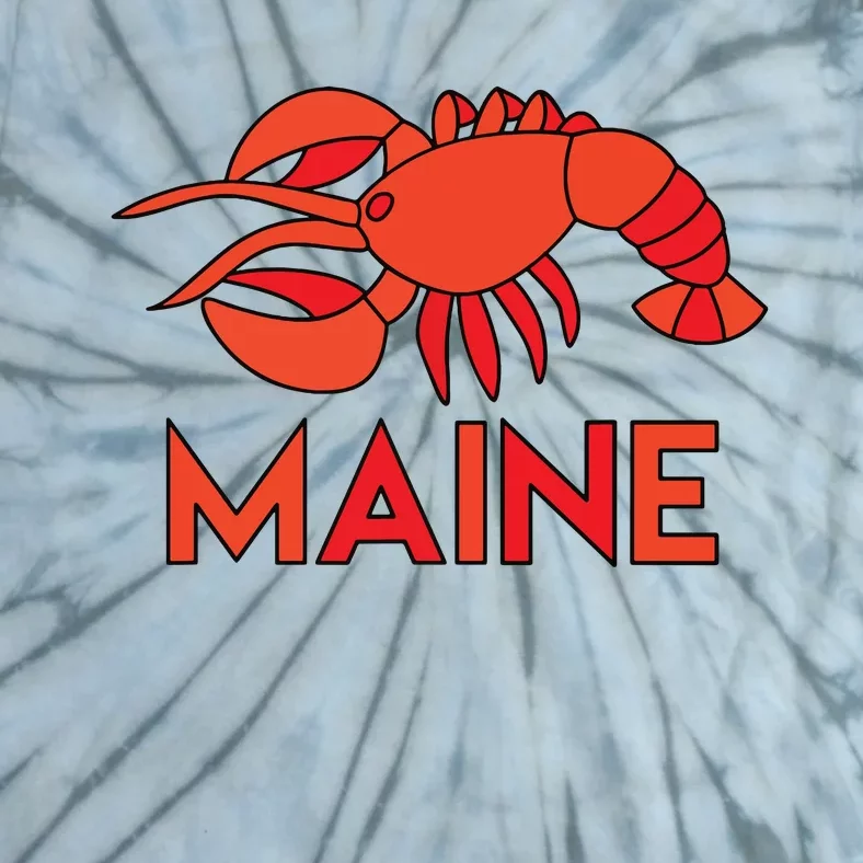 Maine Gift Lobster Stained Glass Lobster Tie-Dye T-Shirt