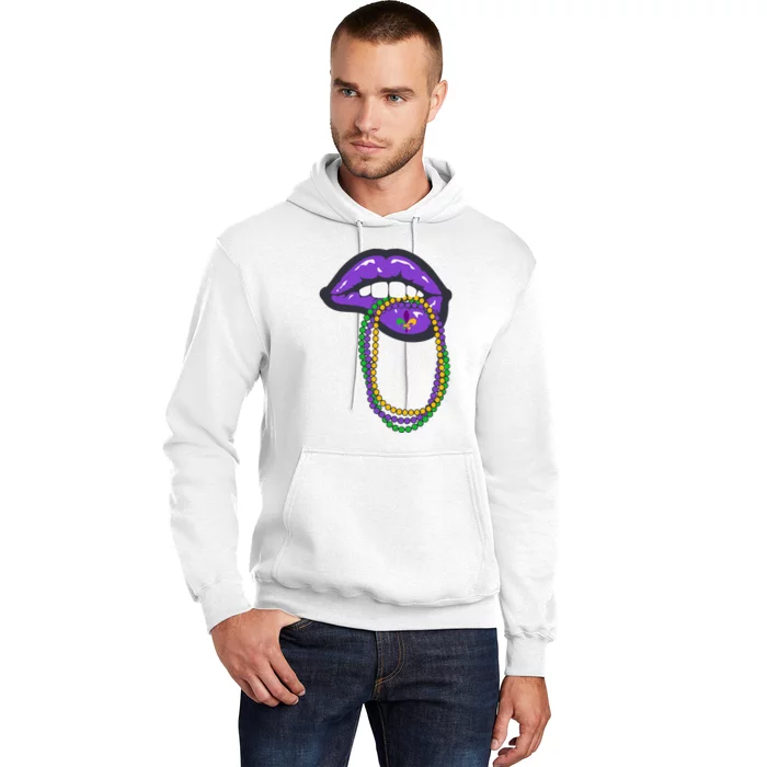 Mardi Gras Lips Queen Carnival Hoodie