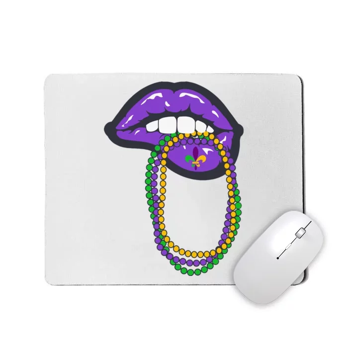 Mardi Gras Lips Queen Carnival Mousepad