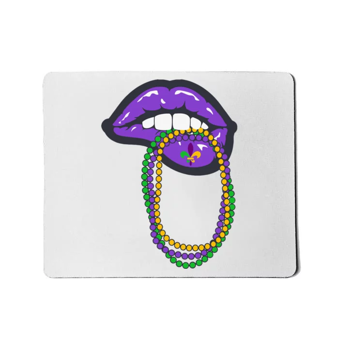 Mardi Gras Lips Queen Carnival Mousepad