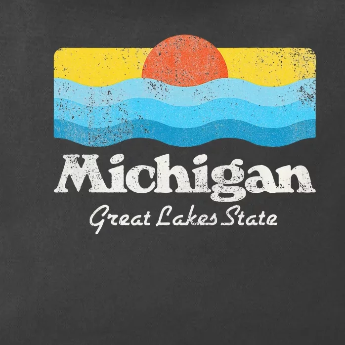 Michigan Great Lakes State Zip Tote Bag