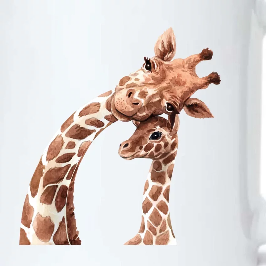 Mama Giraffe Love Gift; Protect Giraffe Gift; Gift Black Color Changing Mug