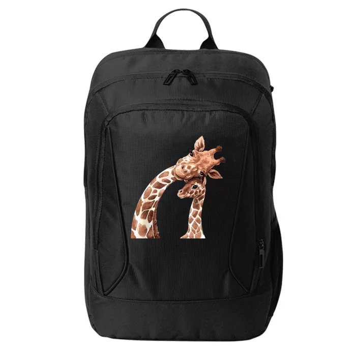 Mama Giraffe Love Gift; Protect Giraffe Gift; Gift City Backpack