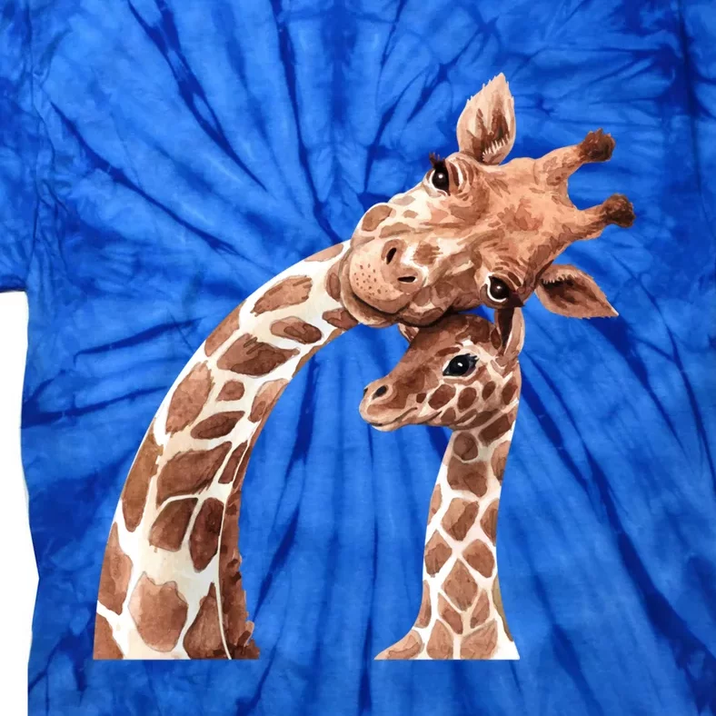 Mama Giraffe Love Gift; Protect Giraffe Gift; Gift Tie-Dye T-Shirt