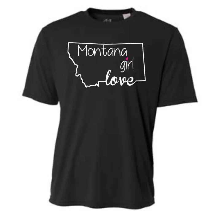 Montana Girl Love Montana State Home Cooling Performance Crew T-Shirt