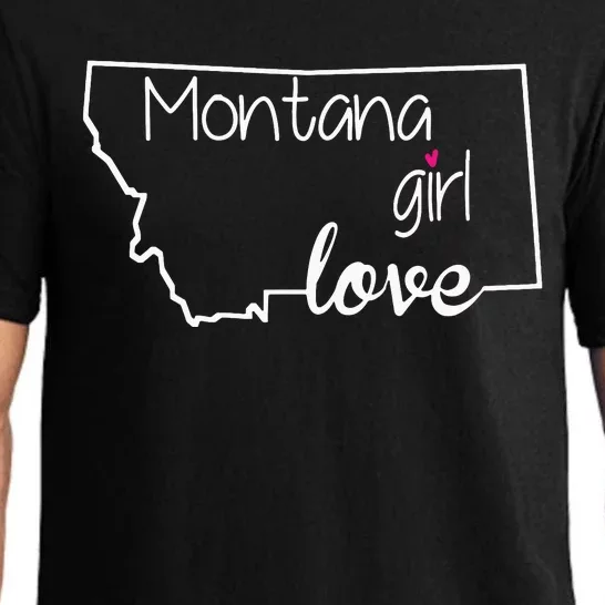 Montana Girl Love Montana State Home Pajama Set