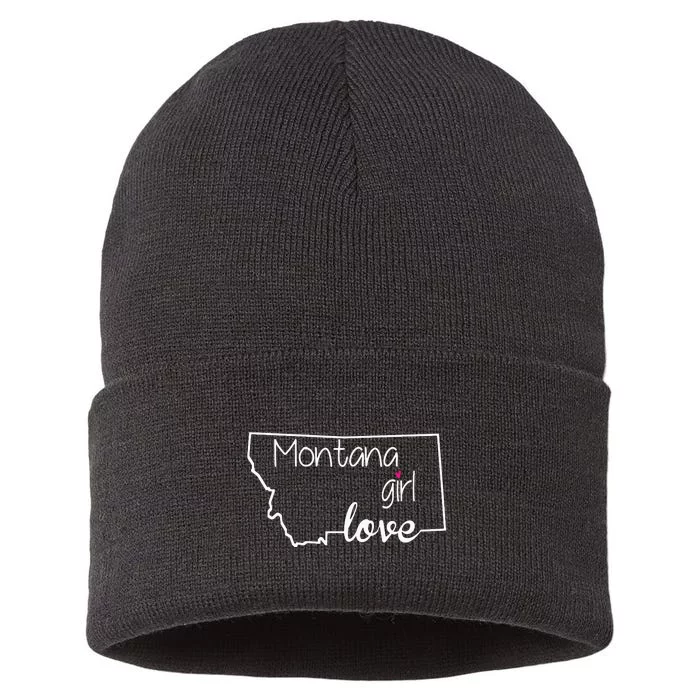 Montana Girl Love Montana State Home Sustainable Knit Beanie