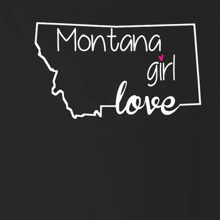 Montana Girl Love Montana State Home Toddler Long Sleeve Shirt