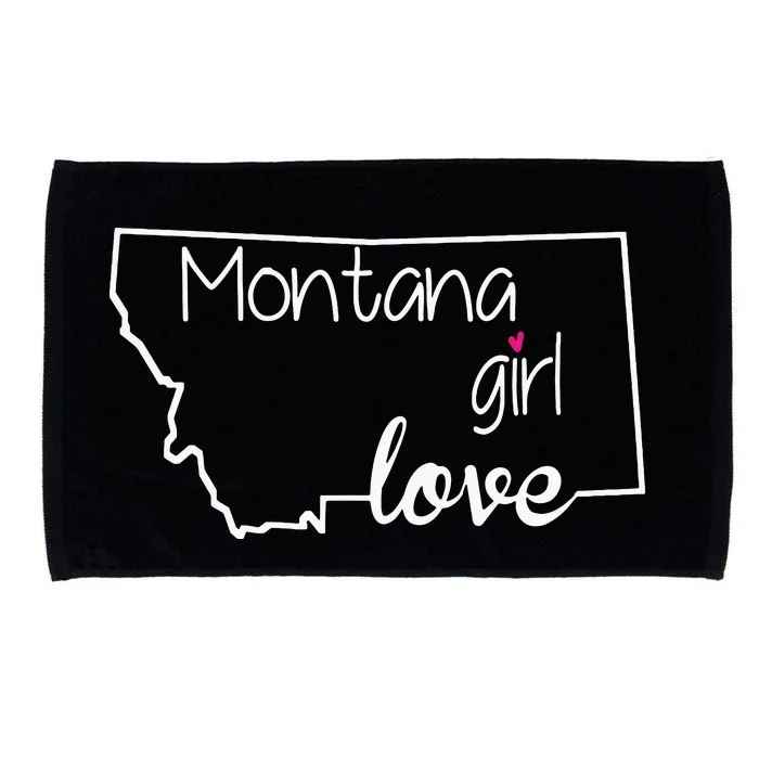 Montana Girl Love Montana State Home Microfiber Hand Towel