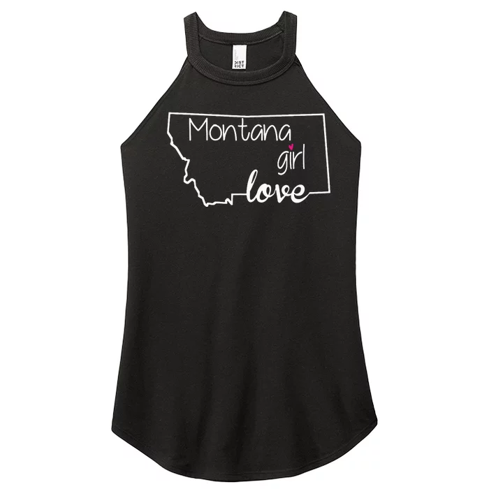 Montana Girl Love Montana State Home Women’s Perfect Tri Rocker Tank