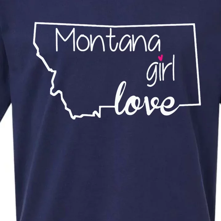 Montana Girl Love Montana State Home Sueded Cloud Jersey T-Shirt