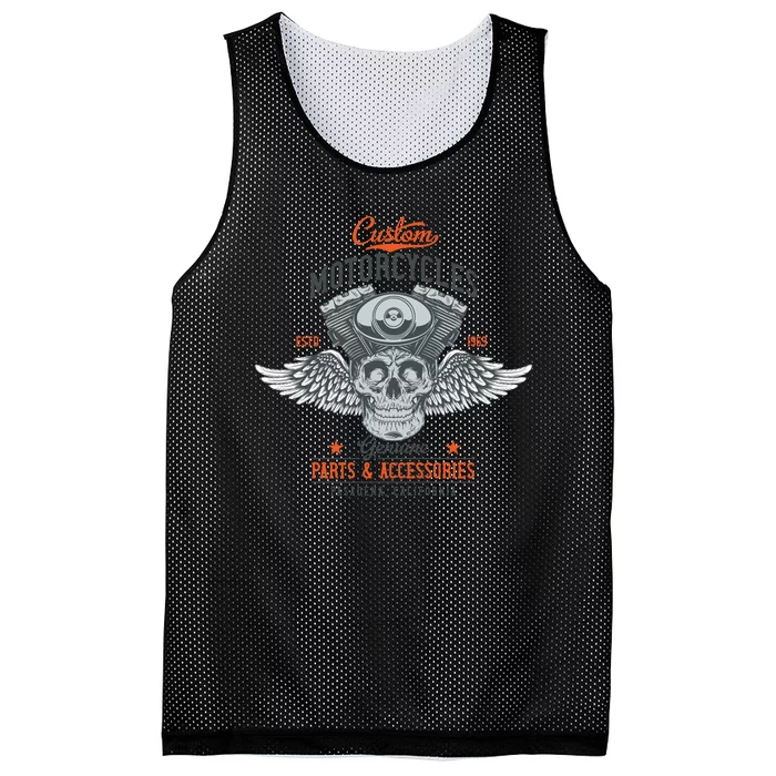 Motorcycles Genuine Mesh Reversible Basketball Jersey Tank