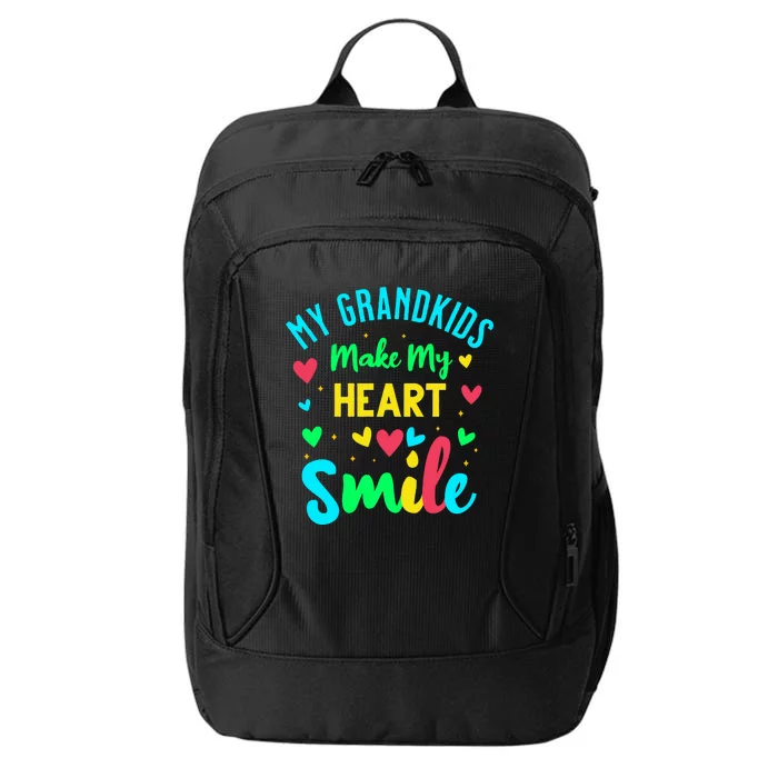 My Grandkids Make My Heart Smile City Backpack