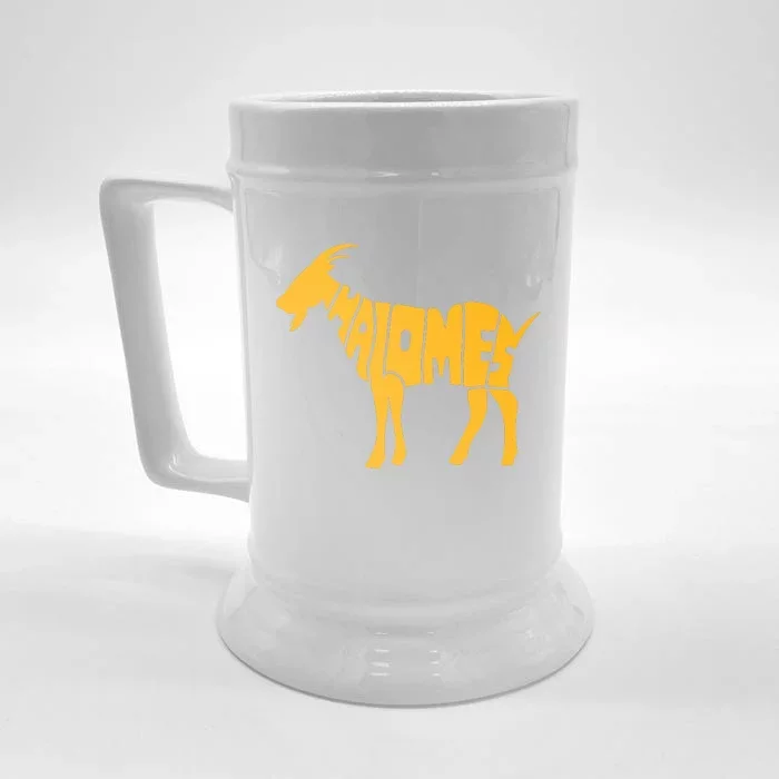 Mahomes Goat Front & Back Beer Stein