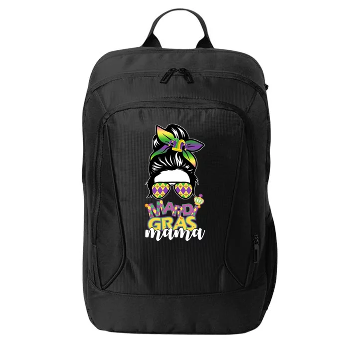 Mardi Gras Mama Hair Bun Celebration City Backpack