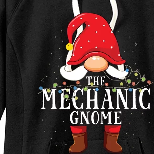 Mechanic Gnome Matching Christmas Family Pajama Women's Fleece Hoodie