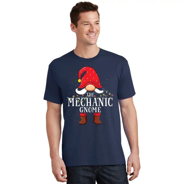 Mechanic Gnome Matching Christmas Family Pajama T-Shirt