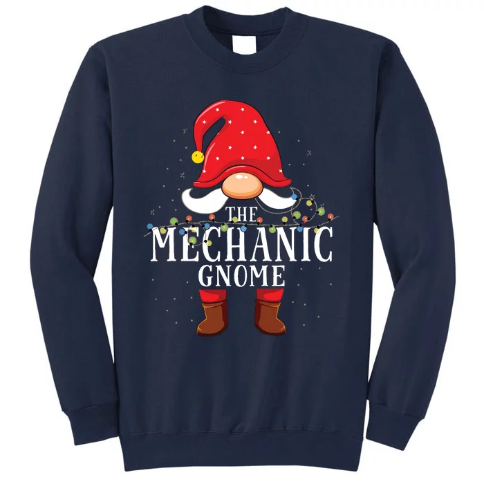 Mechanic Gnome Matching Christmas Family Pajama Tall Sweatshirt