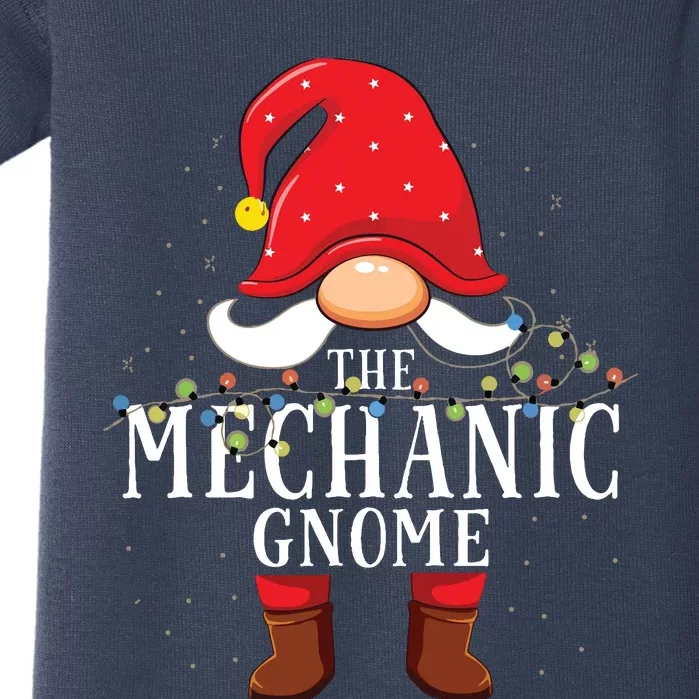 Mechanic Gnome Matching Christmas Family Pajama Baby Bodysuit