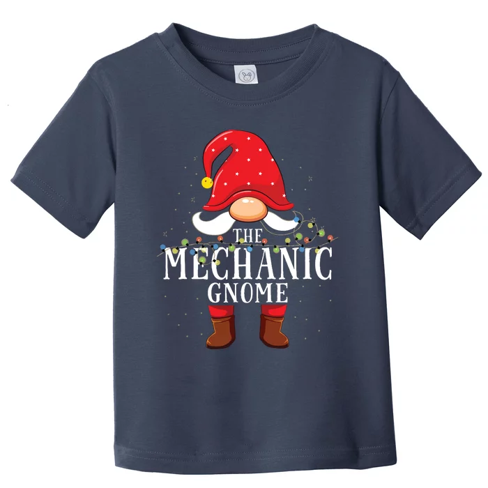 Mechanic Gnome Matching Christmas Family Pajama Toddler T-Shirt