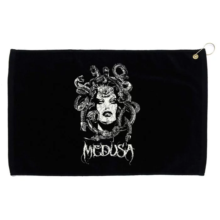 Medusa Greek Mythology Gothic Grommeted Golf Towel