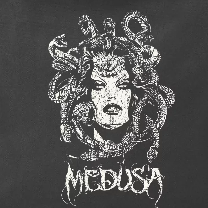 Medusa Greek Mythology Gothic Zip Tote Bag