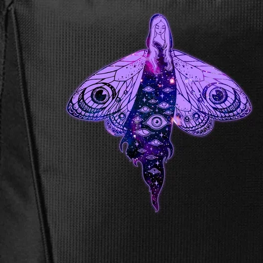 Mystical Gothic Moth Girl City Backpack