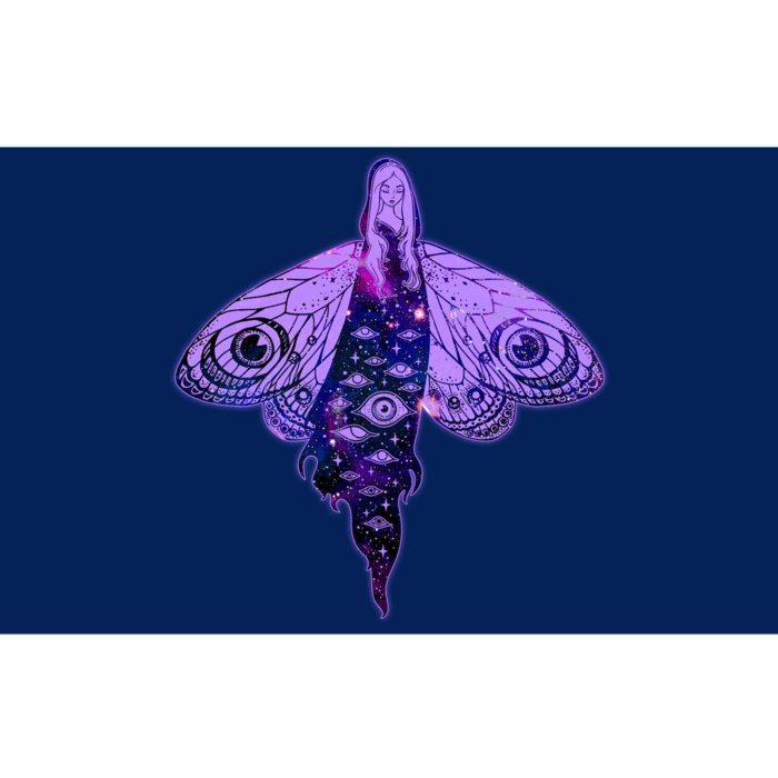 Mystical Gothic Moth Girl Bumper Sticker