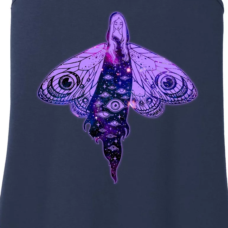 Mystical Gothic Moth Girl Ladies Essential Tank