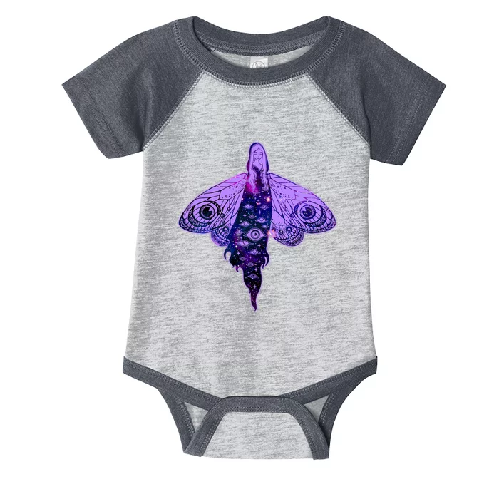 Mystical Gothic Moth Girl Infant Baby Jersey Bodysuit