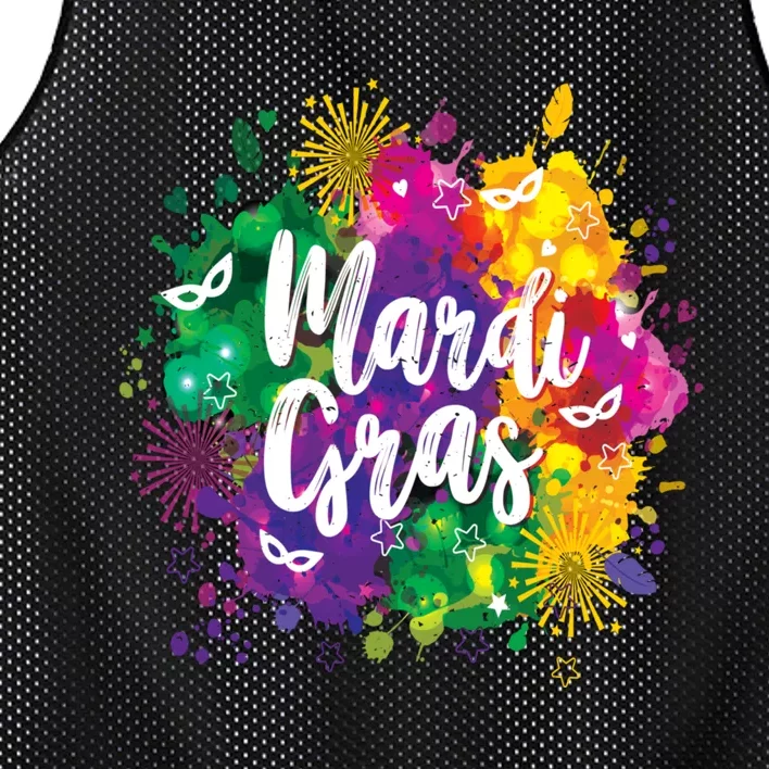 Mardi Gras, Funny Mardi Gras Mesh Reversible Basketball Jersey Tank