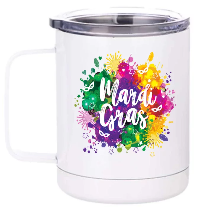 Mardi Gras, Funny Mardi Gras Front & Back 12oz Stainless Steel Tumbler Cup