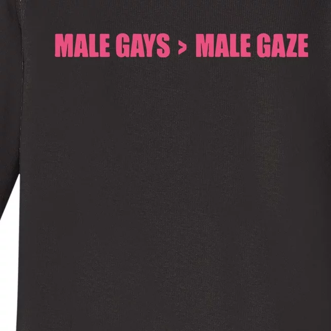 Male Gays More Male Gaze Baby Long Sleeve Bodysuit