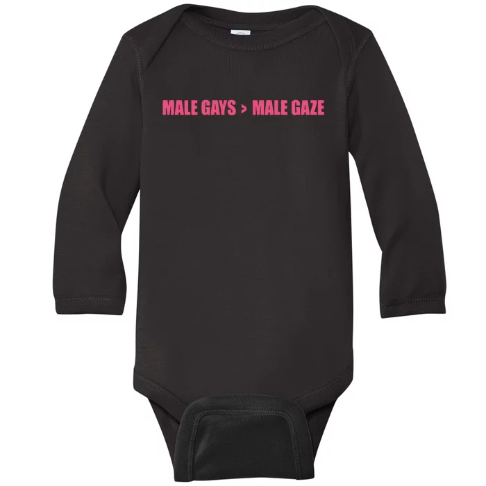 Male Gays More Male Gaze Baby Long Sleeve Bodysuit