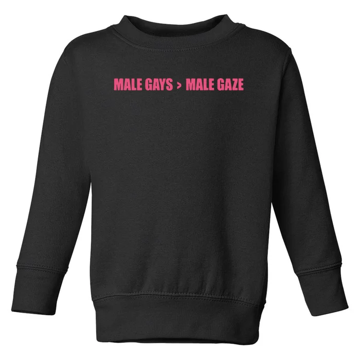 Male Gays More Male Gaze Toddler Sweatshirt