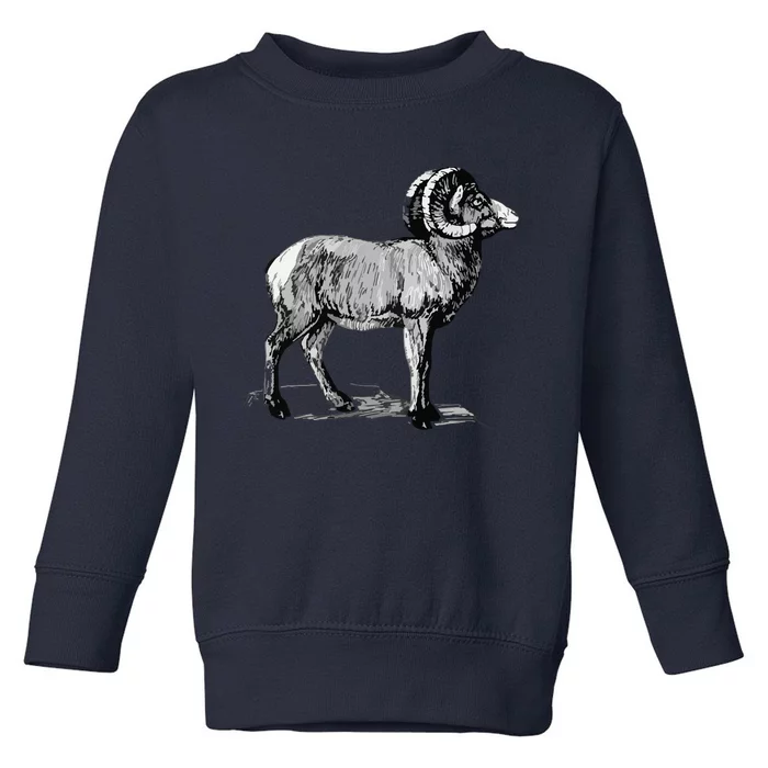 Mountain Goat Mountain Sheep Toddler Sweatshirt