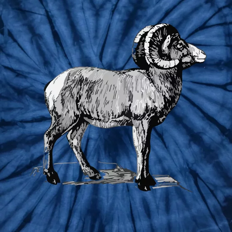 Mountain Goat Mountain Sheep Tie-Dye T-Shirt