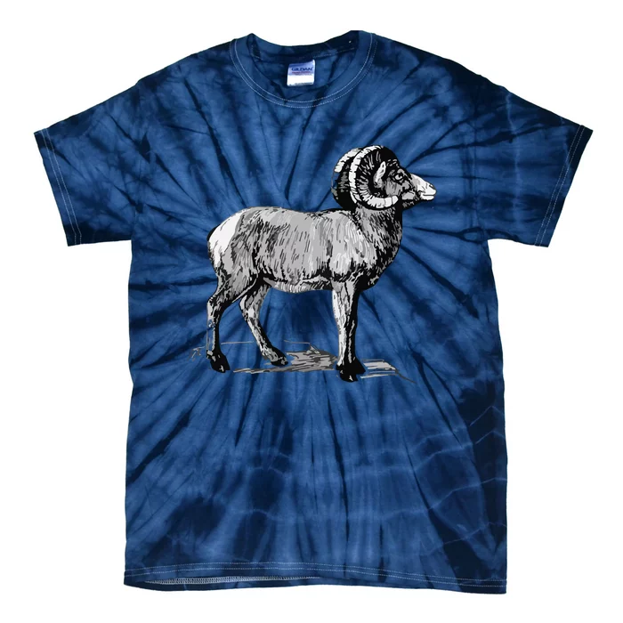 Mountain Goat Mountain Sheep Tie-Dye T-Shirt