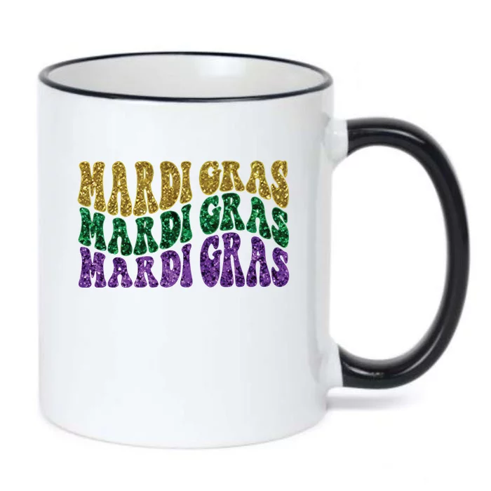 Mardi Gras Black Color Changing Mug