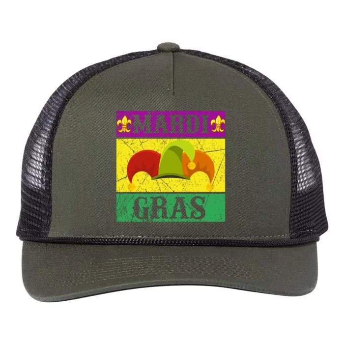 Mardi Gras Retro Rope Trucker Hat Cap