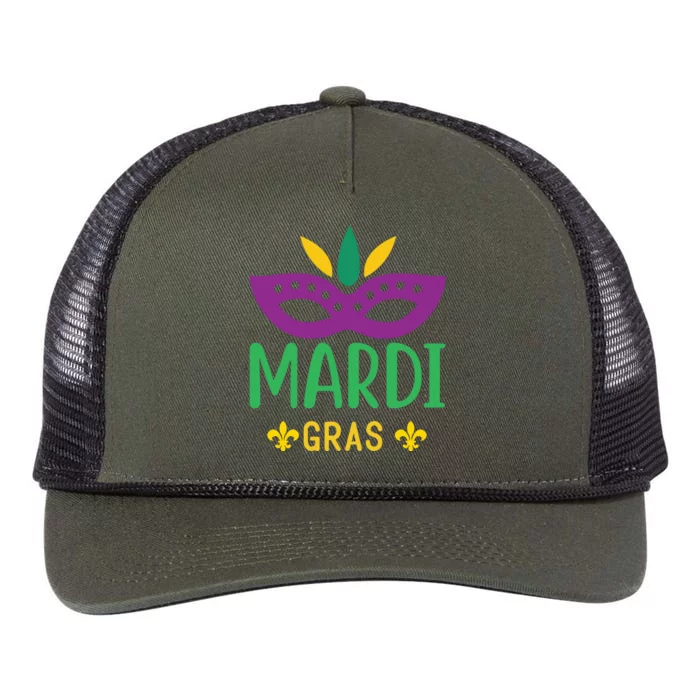 Mardi Gras Retro Rope Trucker Hat Cap