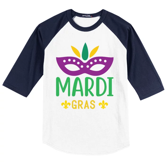 Mardi Gras Baseball Sleeve Shirt