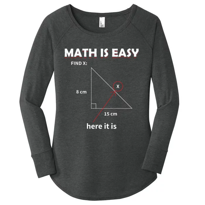 Math Geometry Mathematicians Women's Perfect Tri Tunic Long Sleeve Shirt