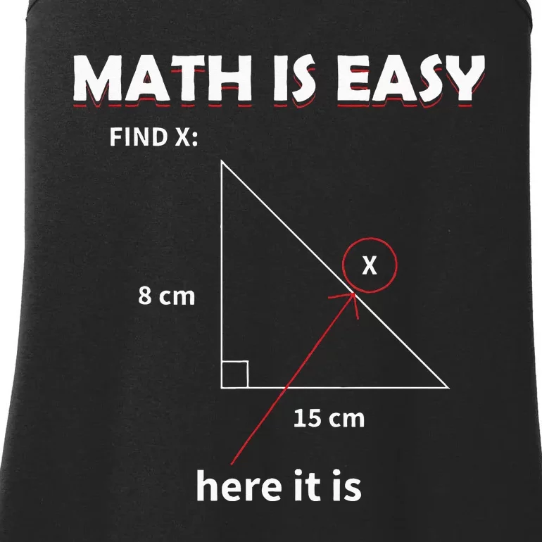 Math Geometry Mathematicians Ladies Essential Tank